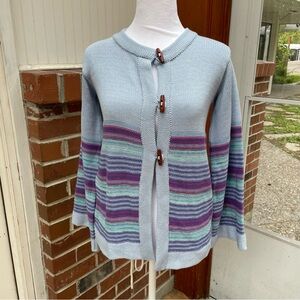 NWT Goddis Striped Cardigan Sweater S M
